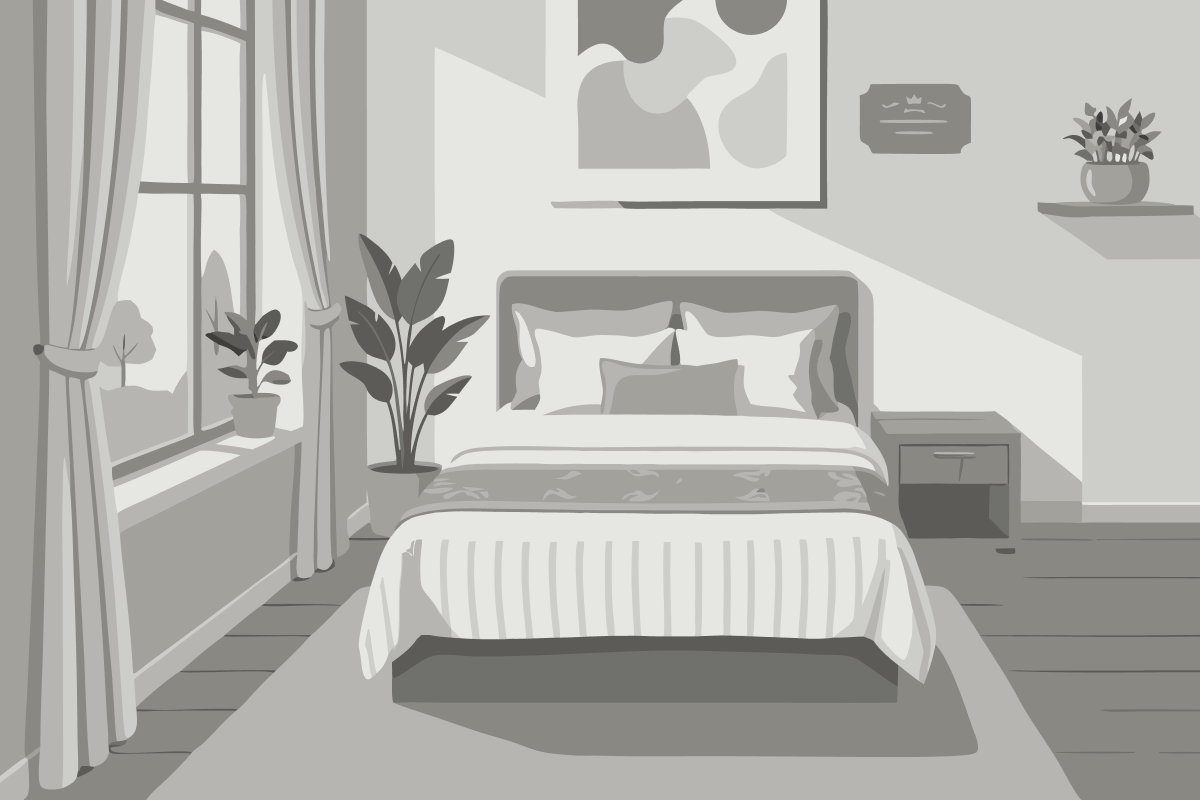 Quarto Queen com Vista para o Jardim